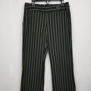 My Michelle Black Green Striped Pants 9